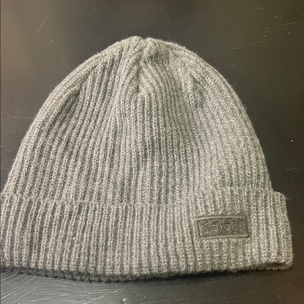 Scholl Gray Knit Beanie